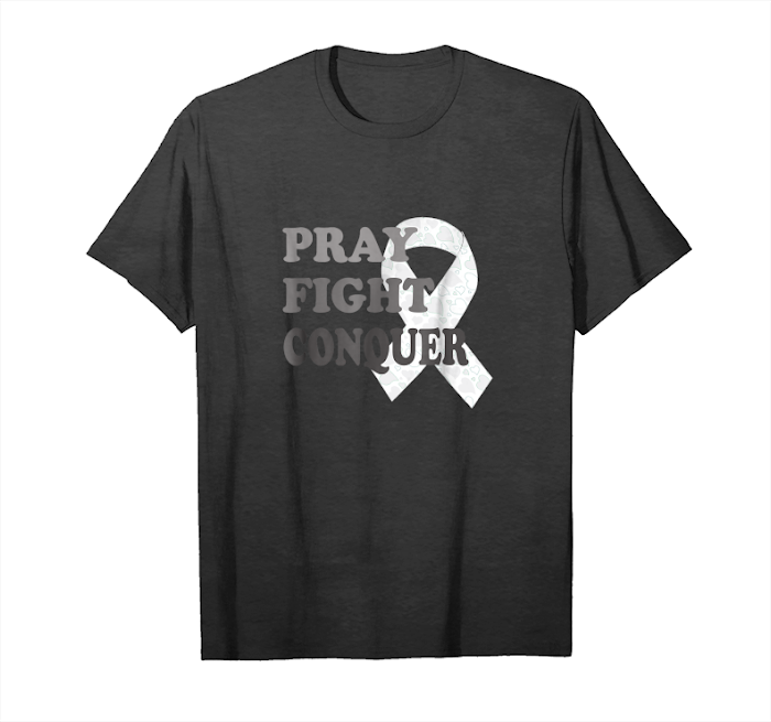 Trending Lung Cancer Support Shirt Pray Fight Conquer Unisex T-Shirt Trending Lung Cancer Support Shirt Pray Fight Conquer Unisex T-Shirt