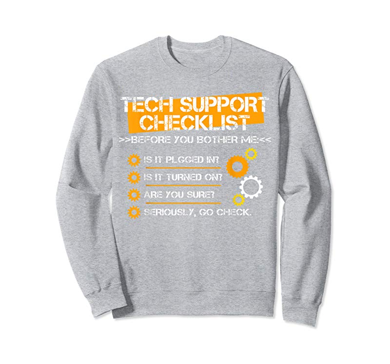 Order Now Funny Tech Support Checklist Sysadmin Hotline Engineers Gift Order Now Funny Tech Support Checklist Sysadmin Hotline Engineers Gift