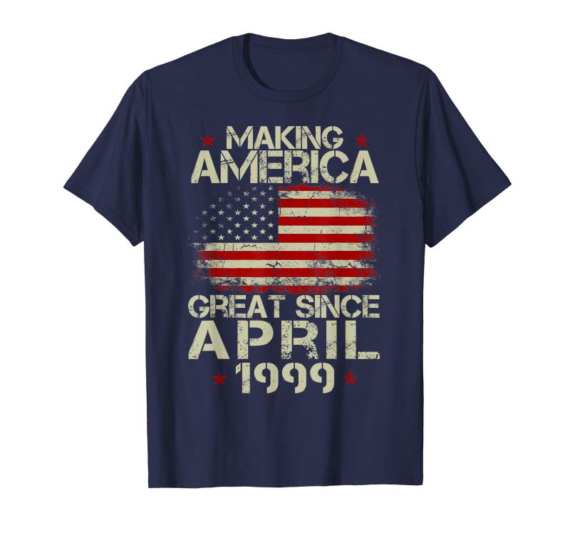 Trending April 1999 20 Years Old 20th Birthday Gift 1999 Yrs Shirt ...