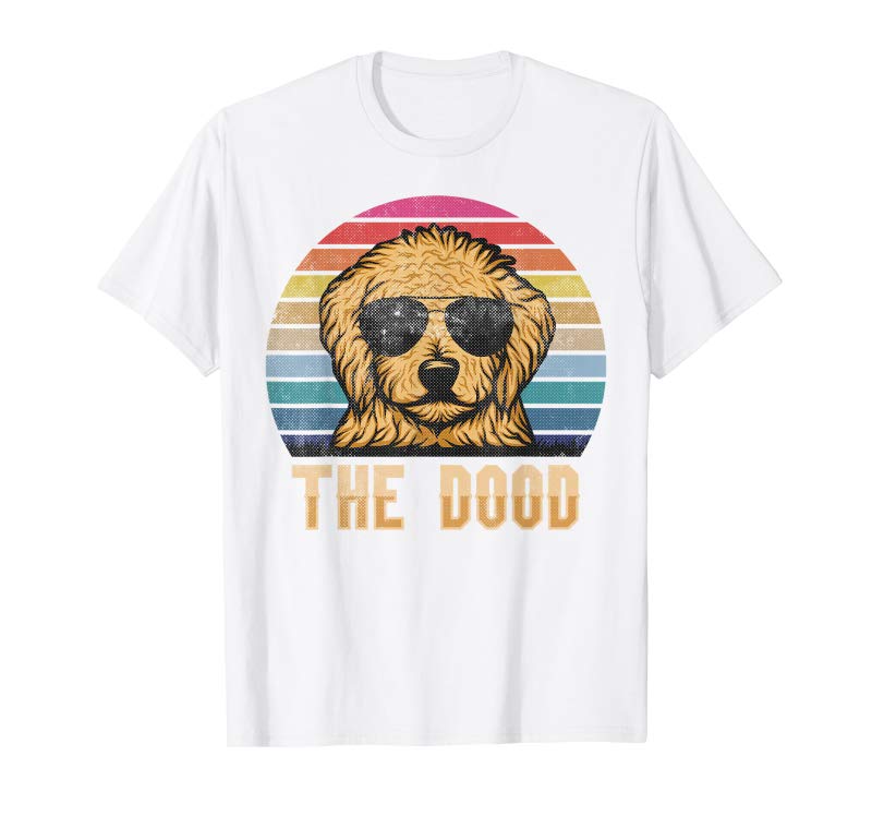 Get Retro Vintage Goldendoodle The Dood Shirt Gift Dad Mom Kids - Tees ...