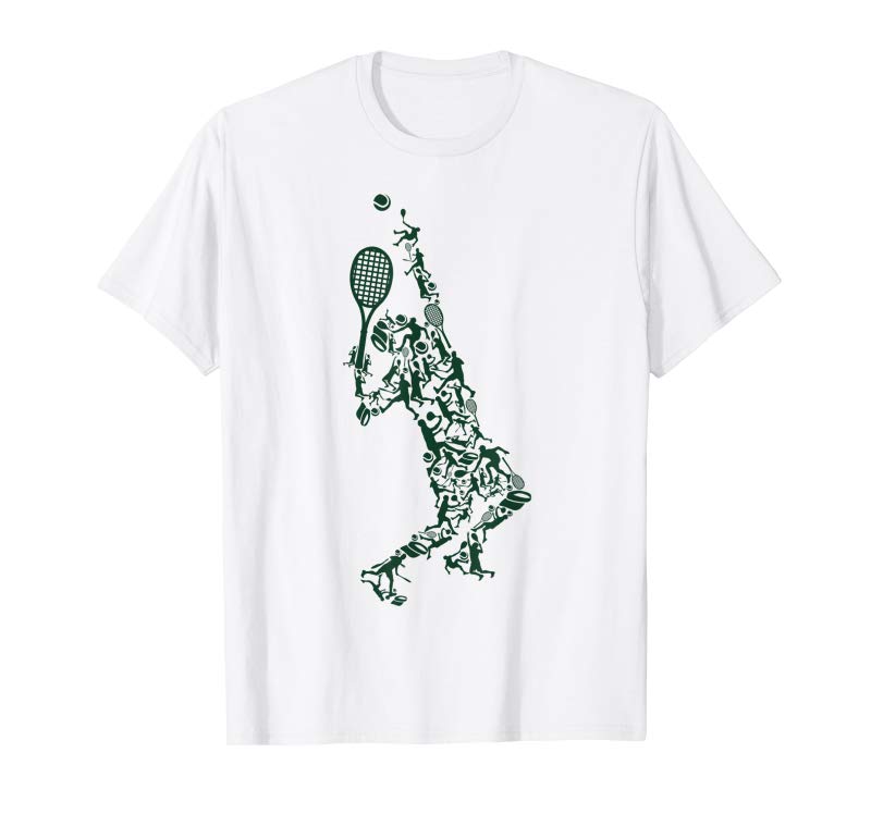 Trends Tennis T Shirt – Player Positions Balls Racket In Drawing Trends Tennis T Shirt - Player Positions Balls Racket In Drawing