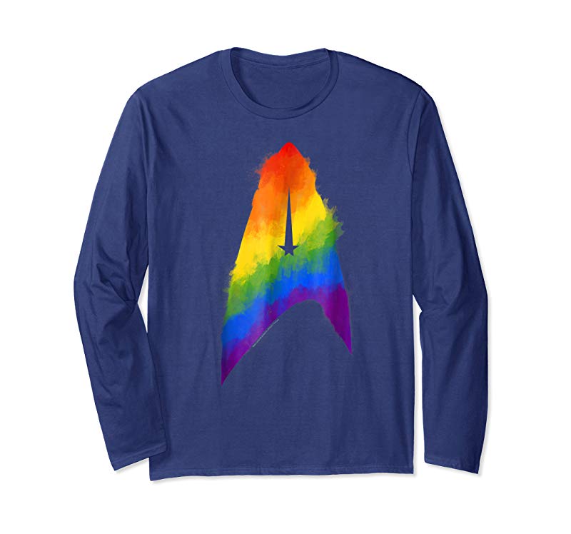 Order Star Trek Discovery Rainbow Paint Insignia Graphic T-Shirt Order Star Trek Discovery Rainbow Paint Insignia Graphic T-Shirt
