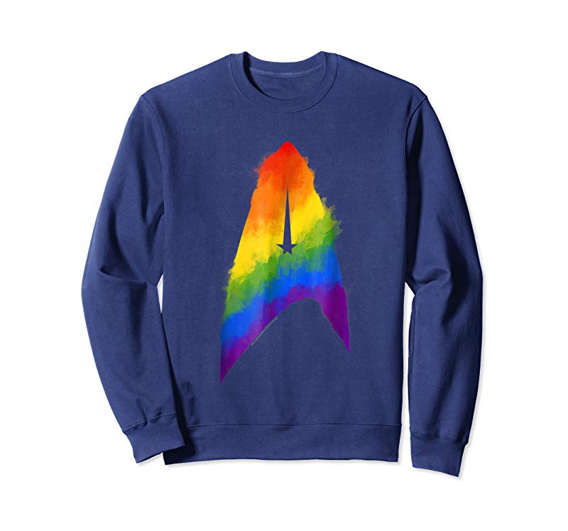 Order Star Trek Discovery Rainbow Paint Insignia Graphic T-Shirt Order Star Trek Discovery Rainbow Paint Insignia Graphic T-Shirt