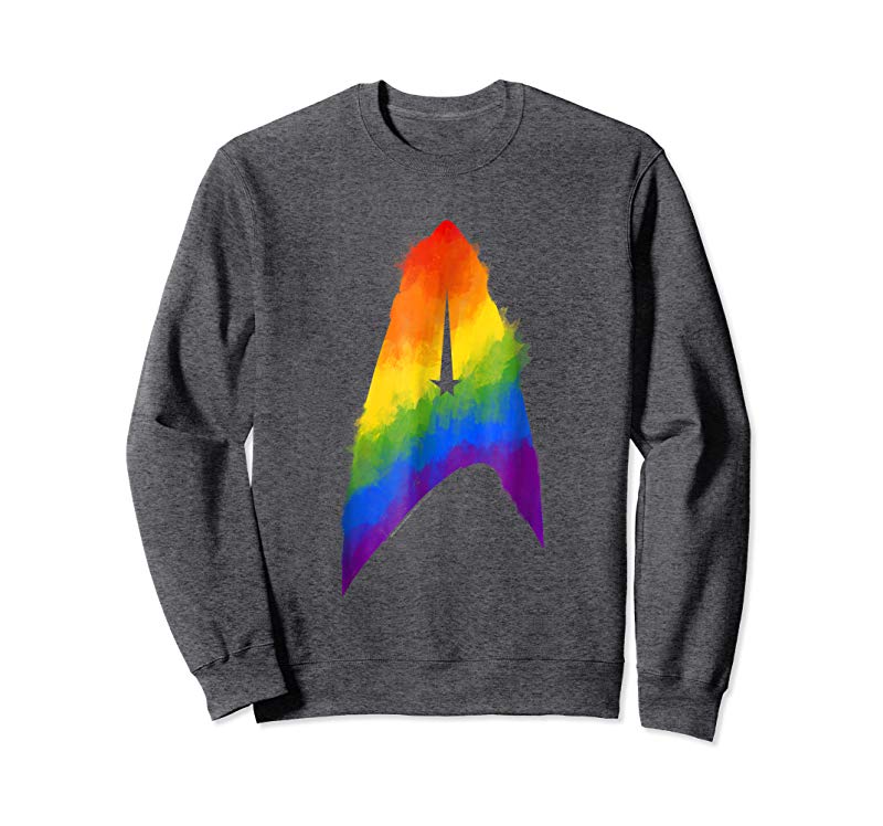 Order Star Trek Discovery Rainbow Paint Insignia Graphic T-Shirt Order Star Trek Discovery Rainbow Paint Insignia Graphic T-Shirt