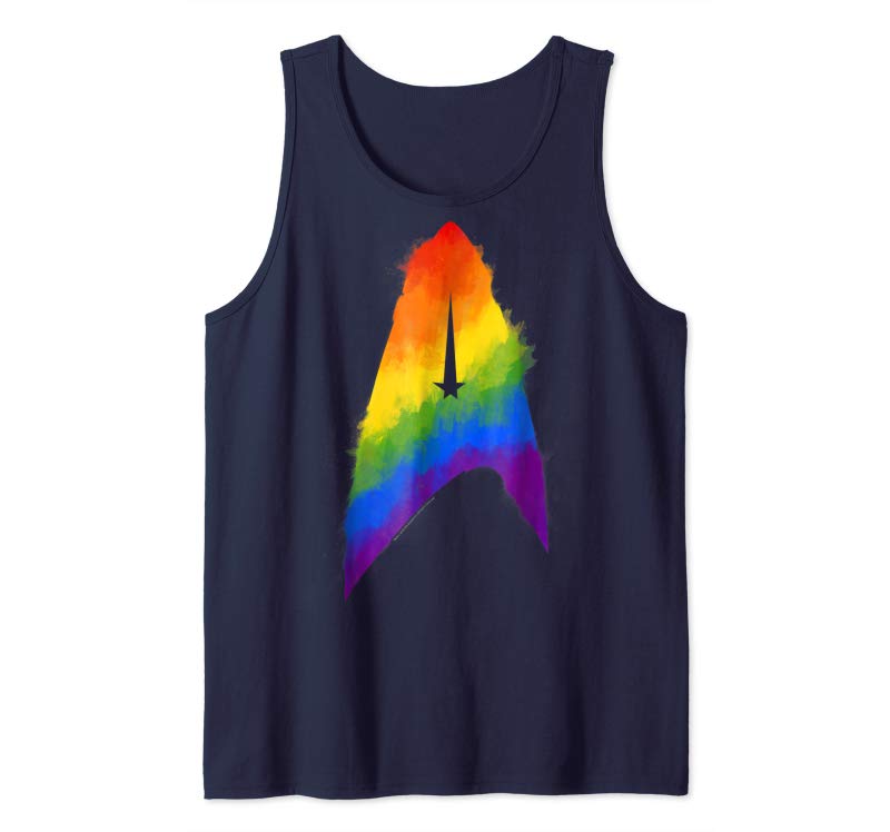 Order Star Trek Discovery Rainbow Paint Insignia Graphic T-Shirt Order Star Trek Discovery Rainbow Paint Insignia Graphic T-Shirt