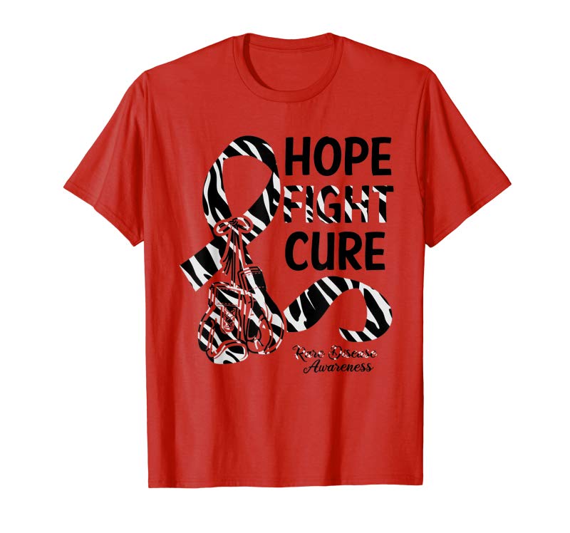 Trending Hope Fight Cure Zebra Ribbon Rare Disease Awareness T-Shirt Trending Hope Fight Cure Zebra Ribbon Rare Disease Awareness T-Shirt