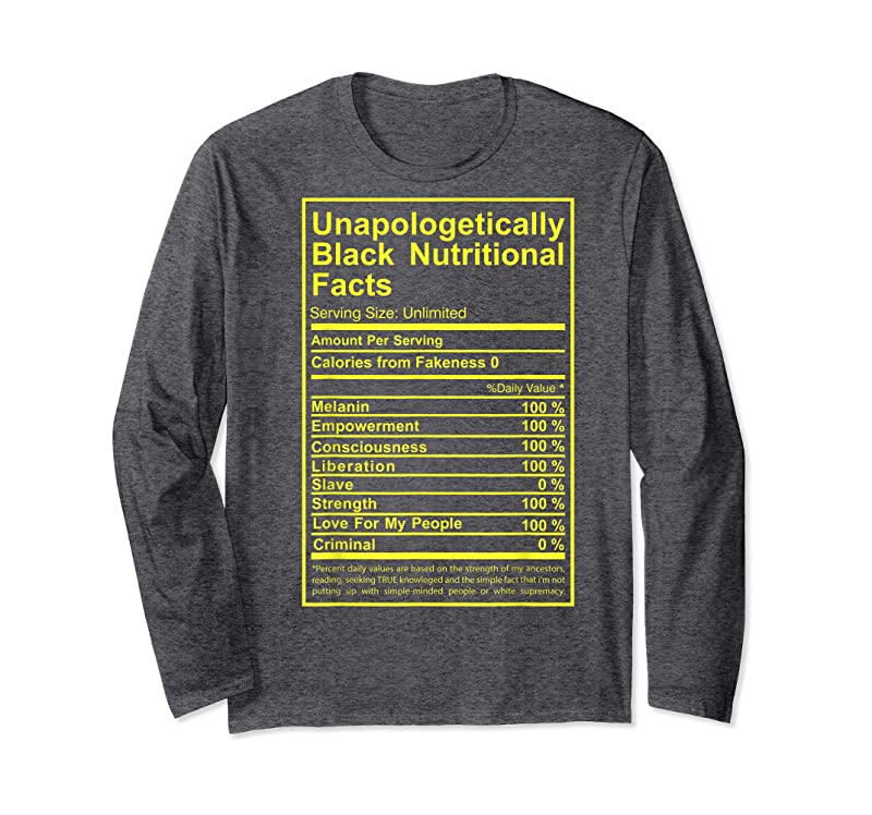 Trending Unapologetically Black Nutritional Facts T-Shirt Trending Unapologetically Black Nutritional Facts T-Shirt