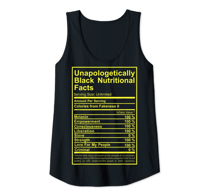 Trending Unapologetically Black Nutritional Facts T-Shirt Trending Unapologetically Black Nutritional Facts T-Shirt