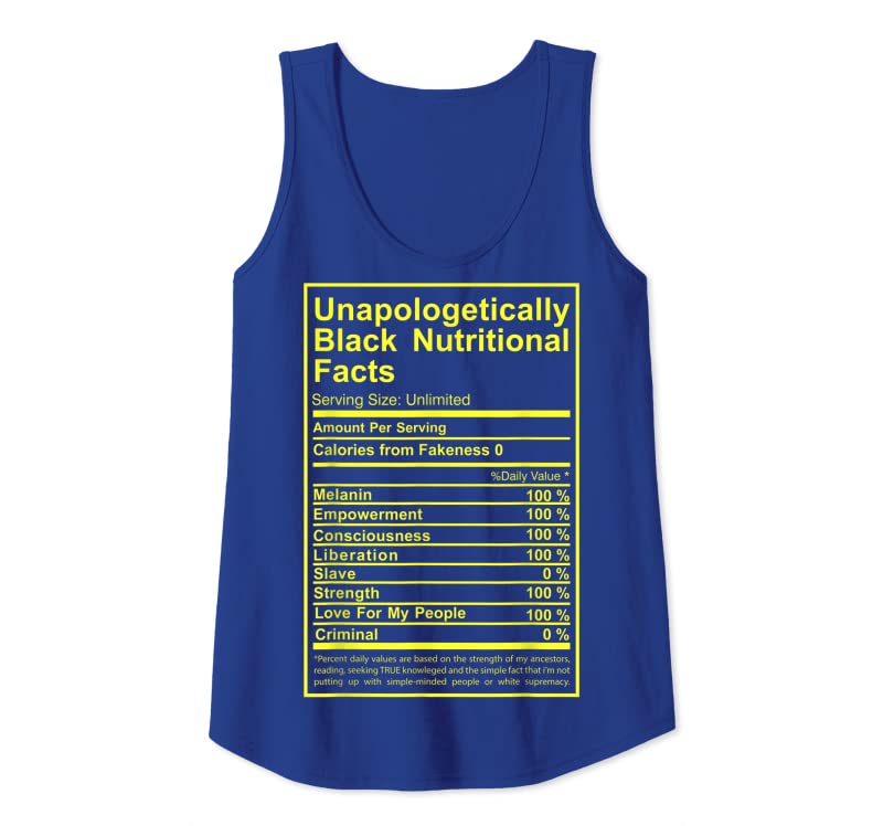 Trending Unapologetically Black Nutritional Facts T-Shirt Trending Unapologetically Black Nutritional Facts T-Shirt