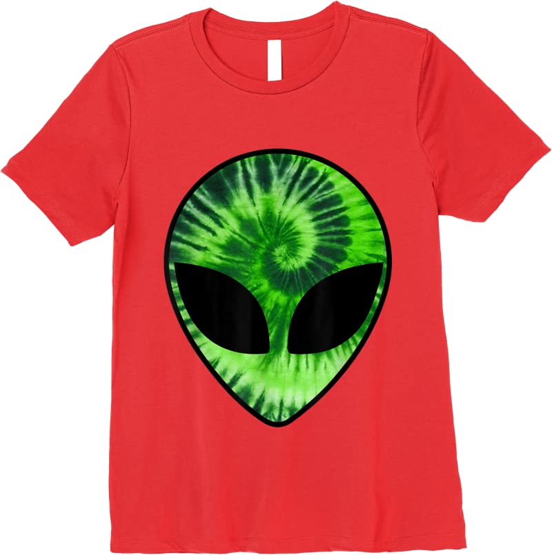 Best Alien Head Green Glow Party Rave Men And Women T Shirts - Tees.Design
