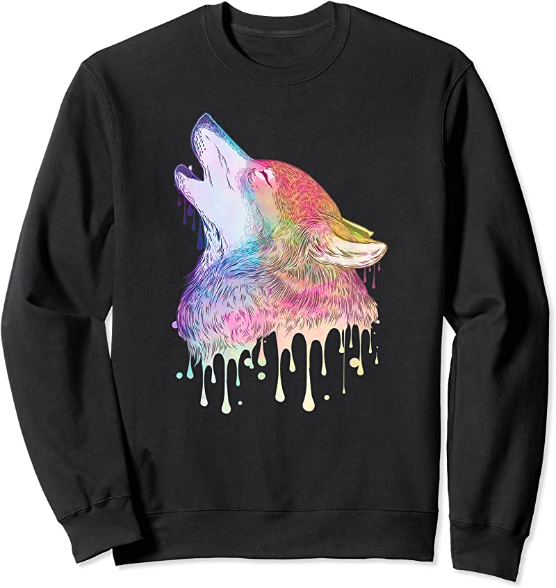 Best Wolf Wildlife Colorful Wolves Wild Animal T Shirts - Tees.Design