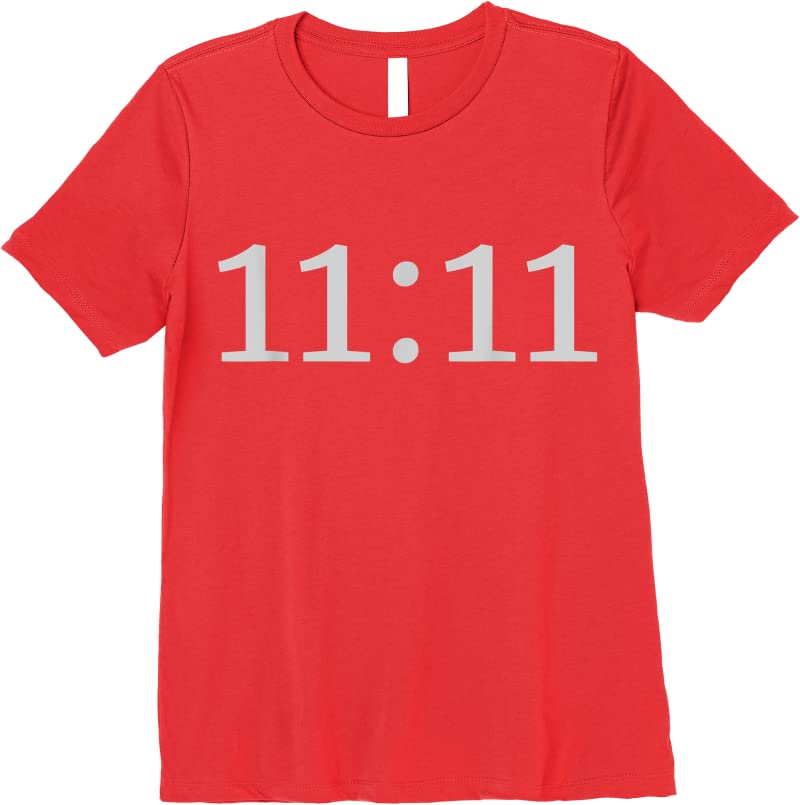Cool 11 11 Number Synchronicity T Shirts Red
