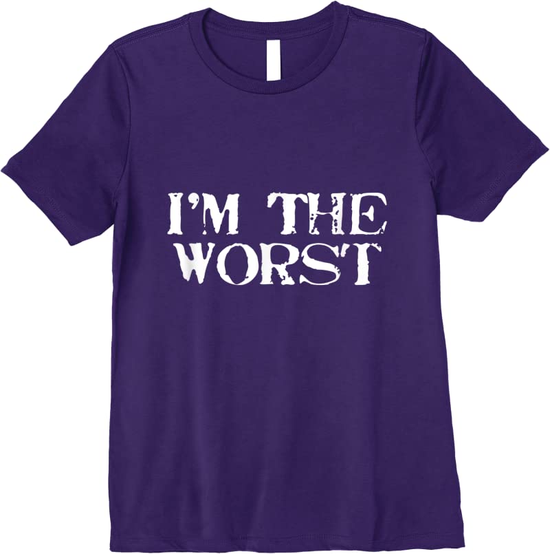Cool Im The Worst T Shirts Purple