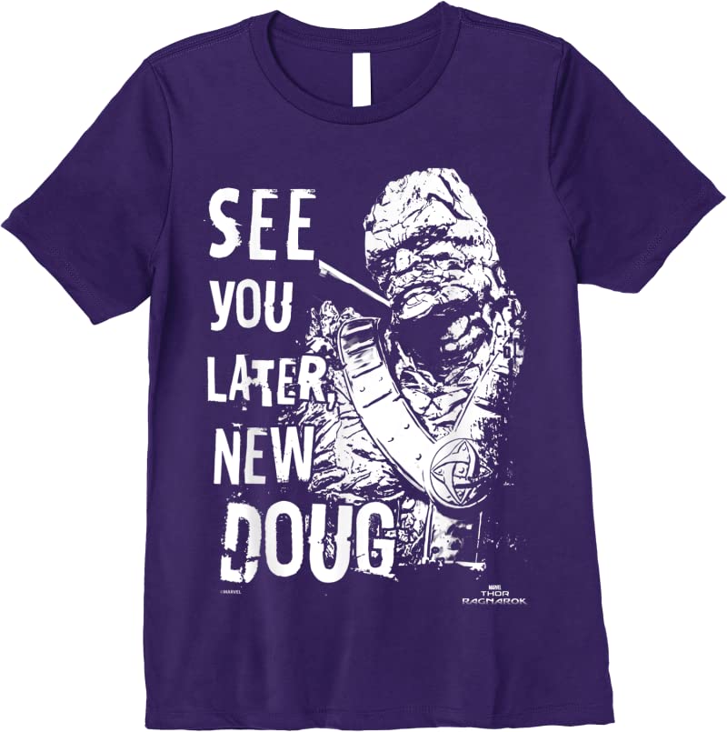 Cool Marvel Thor Ragnarok Korg Later New Doug T Shirts Purple