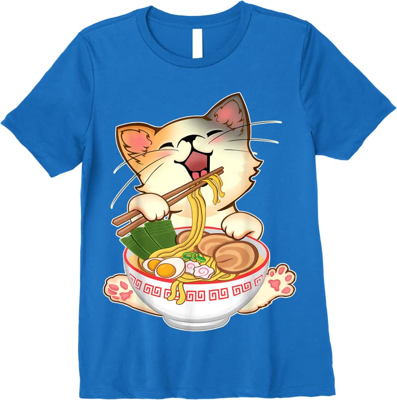 Shop Kawaii Neko Ramen Cute Ramen Cat Japanese Noodle Funny Anime T ...