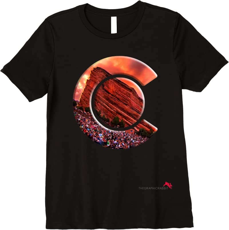 Red Rocks Amphitheater Shirts Shop Red Rocks Amphitheater Colorado State Flag T Shirts - Tees.Design
