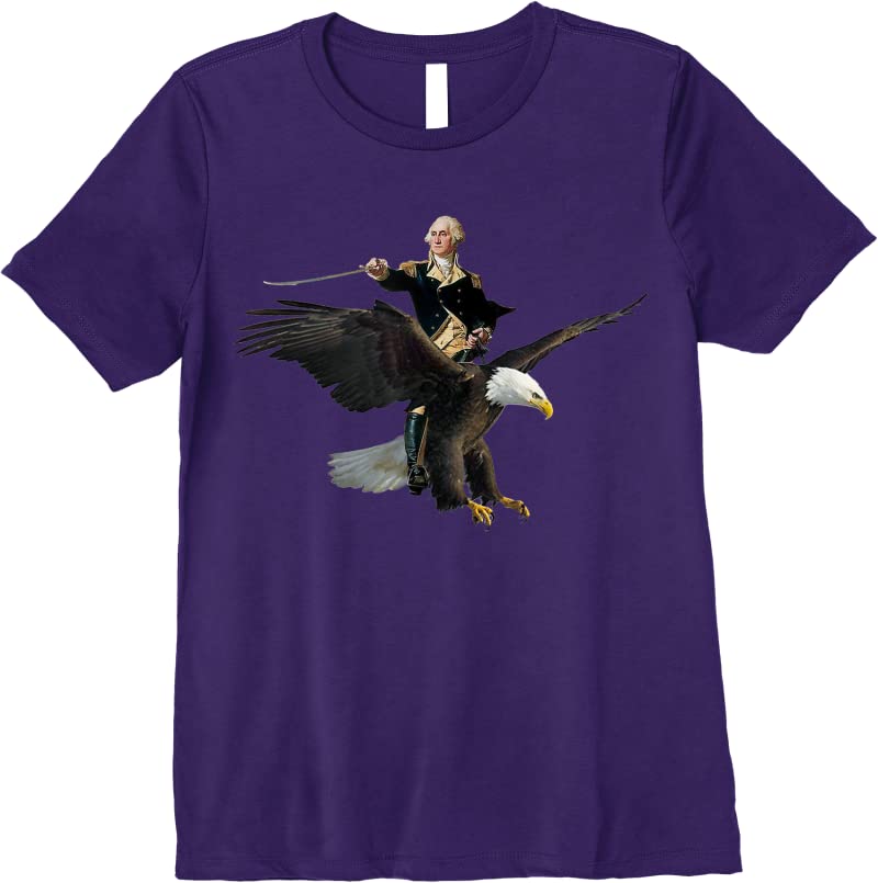 Trends George Washington Riding A Bald Eagle Patriotic T Shirts - Tees ...