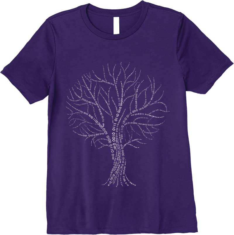 Unisex Binary Tree White Nerdy Computer Coding Programmer Code T Shirts ...