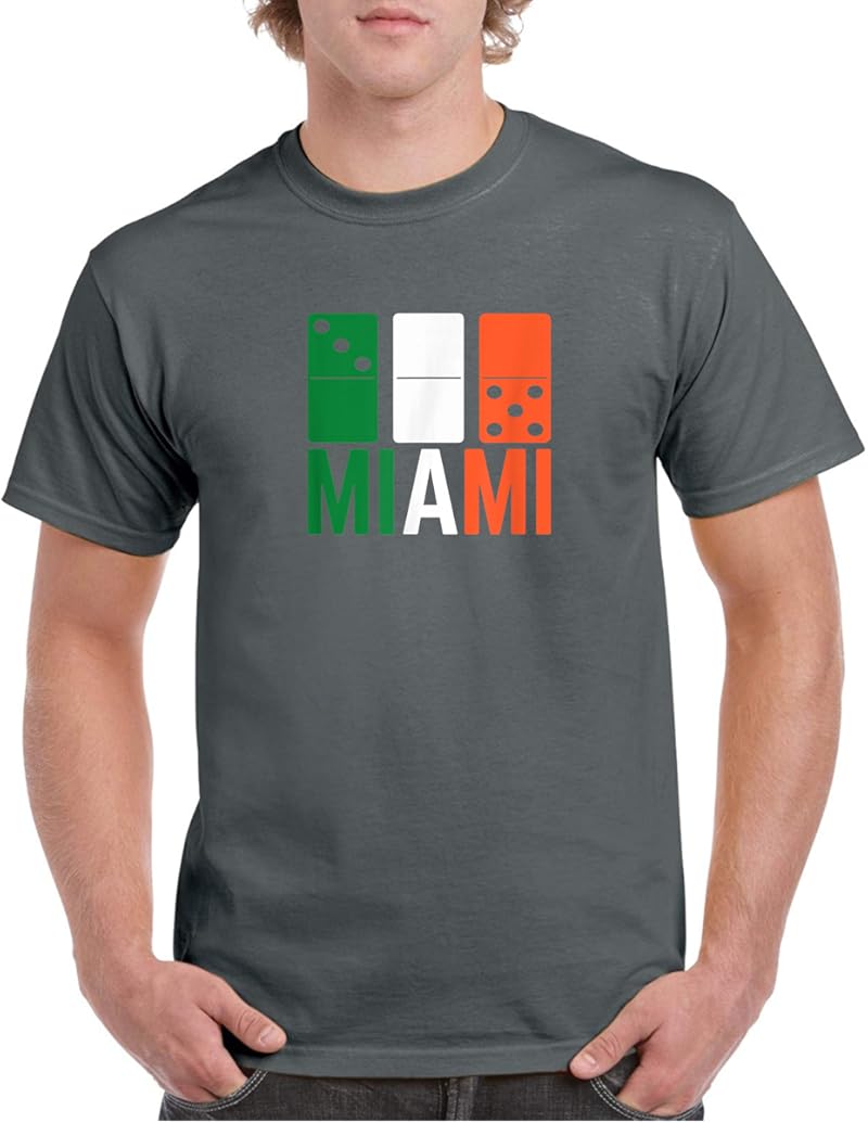 Three Zero Five 305 Miami Domino T-Shirt Sport Grey