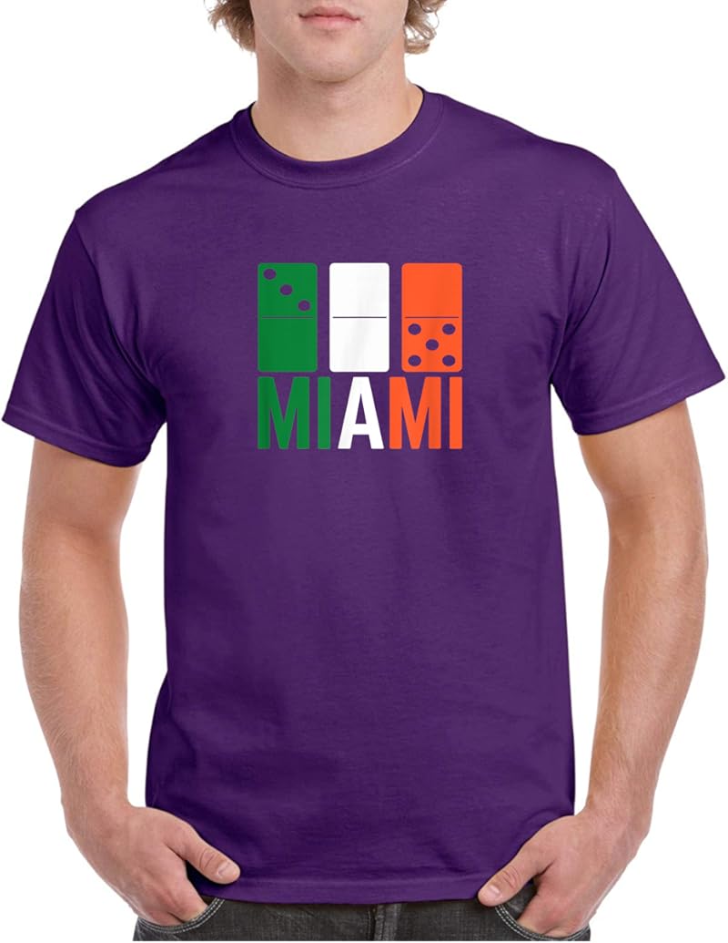 Three Zero Five 305 Miami Domino T-Shirt Purple