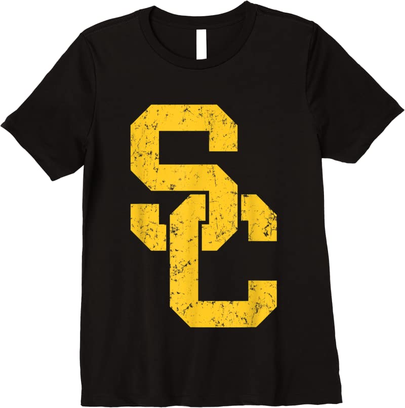 Buy Usc Trojans Vintage Icon Logo Officially Licensed T Shirts - Tees ...