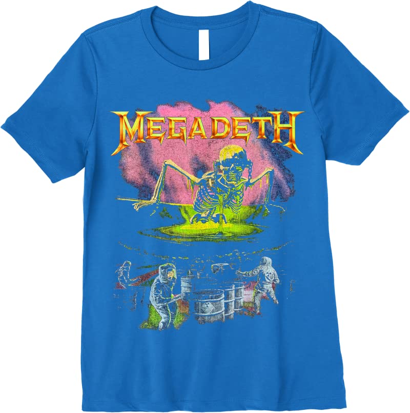 T-shirt Megadeth 'Contaminated' Officiel - Noir - Neuf Avec étiquettes - Taille MEGATS38MB