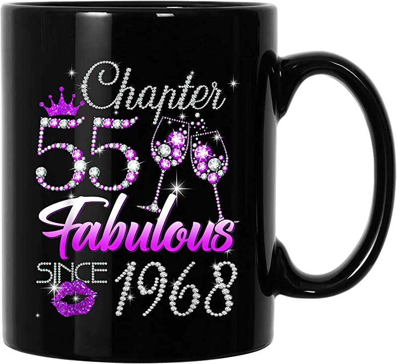 New Womens Chapter 55 Fabulous Since 1968 55th Birthday Queen T Shirts ...