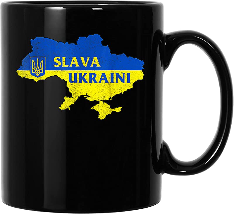 Glory To Ukraine Slava Ukraini Ukrainian Flag Vinyl Decal Bumper Sticker 3M
