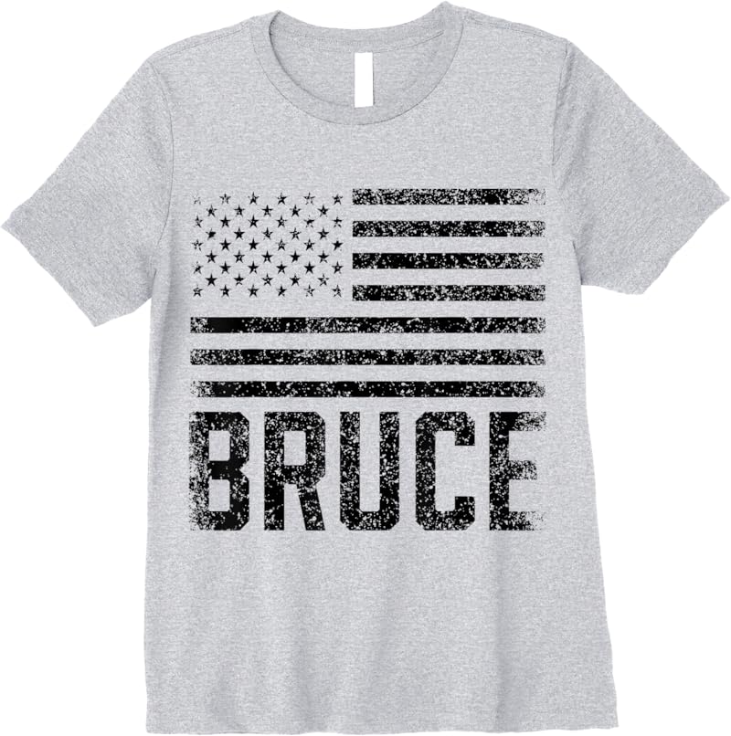 Bruce Birthday Forename Name Personalized Usa T-Shirt - Tees.Design