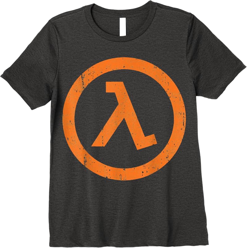 Half Life Lambda Symbol T-Shirt Dark Heather