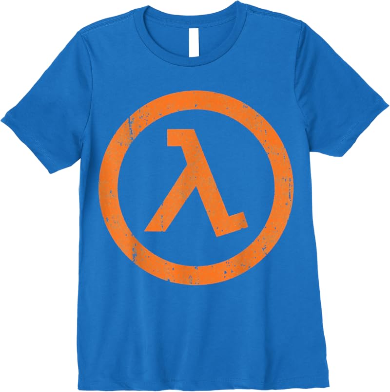 Half Life Lambda Symbol T-Shirt Royal Blue