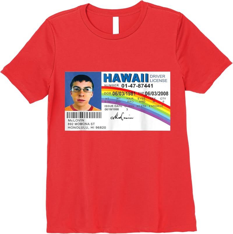 Mclovin Drivers T-Shirt Red