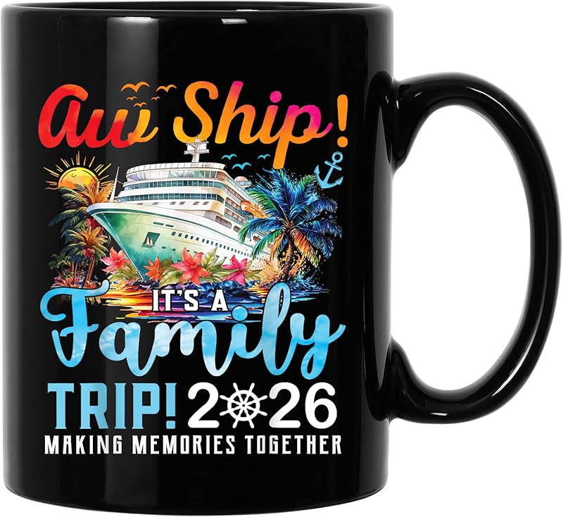 Aw Ship It's A Family Trip 2026 Family Cruise Ship Matching T-Shirt ...