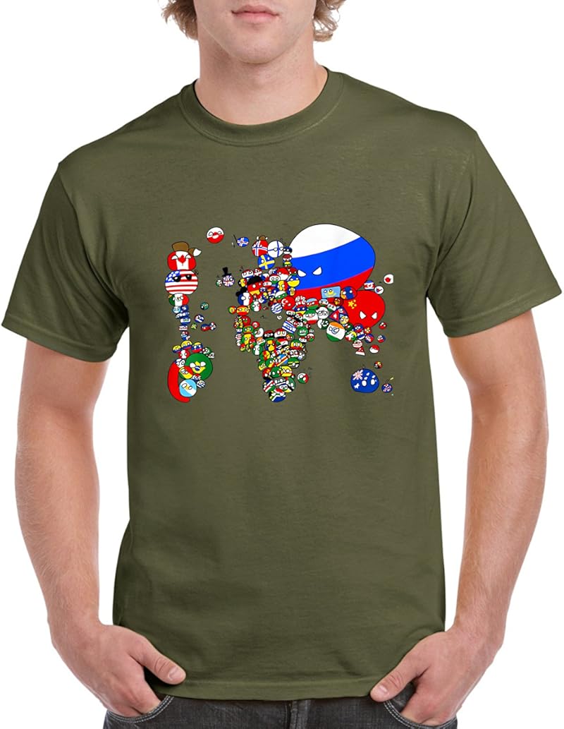 Countryballs Map Of The World T-Shirt - Tees.Design
