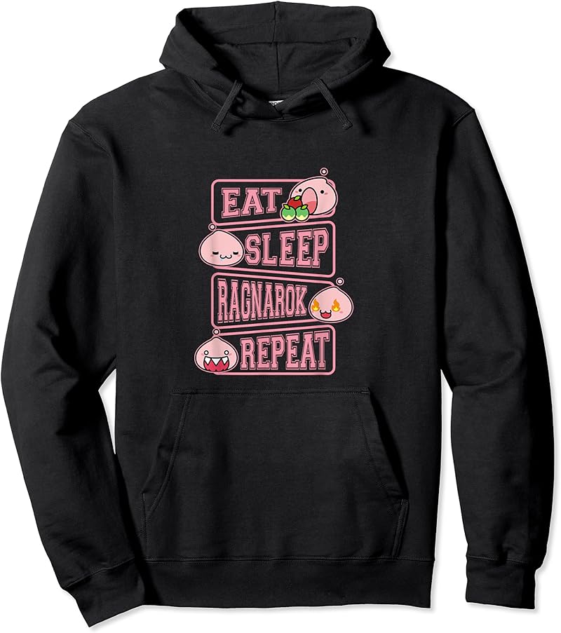 Poring Ragnarok Eating Ragnarok Poring Eat Sleep Repeat Gamer Meme Tee T-Shirt - Tees.Design