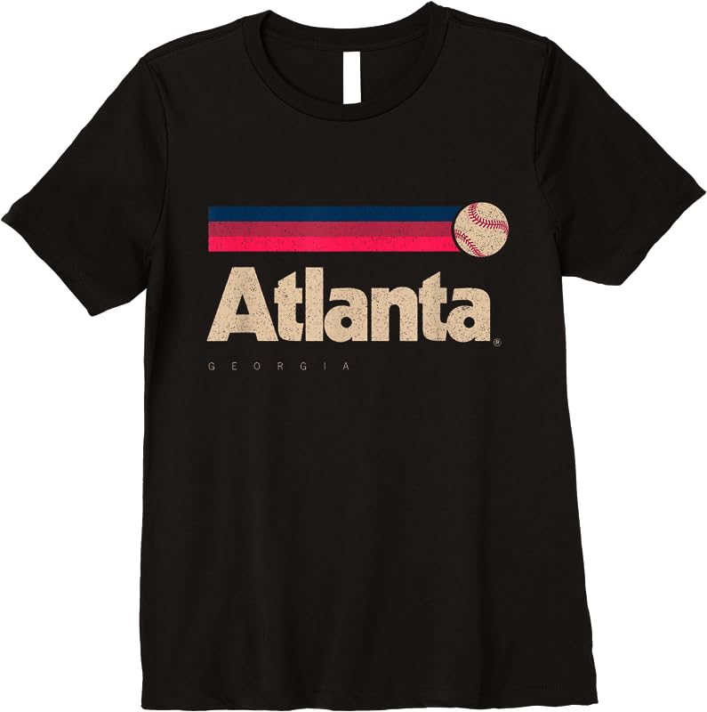Retro Atlanta Baseball & Softball T-Shirts - Georgia City Souvenirs ...