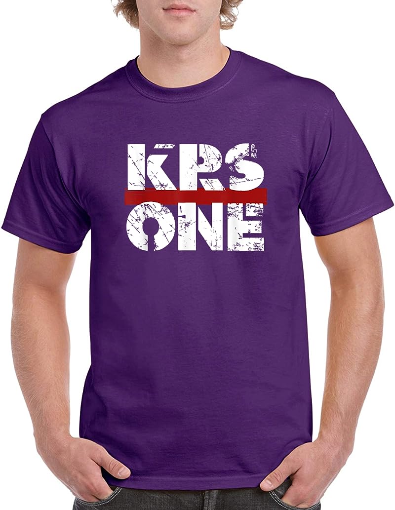 Blastmaster Krs One Graphic Cool Texts T Shirts Purple