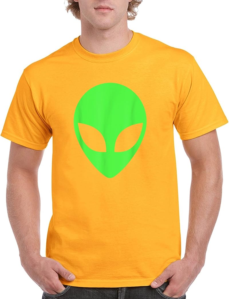 Green Alien Head Apparel 90s Style Clothing Funny Alien T Shirts - Tees ...