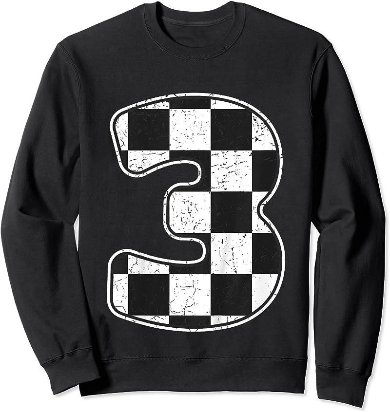 Kids 3rd Birthday Racing Car Flag T-Shirt - Perfect for Boys Race Car ...