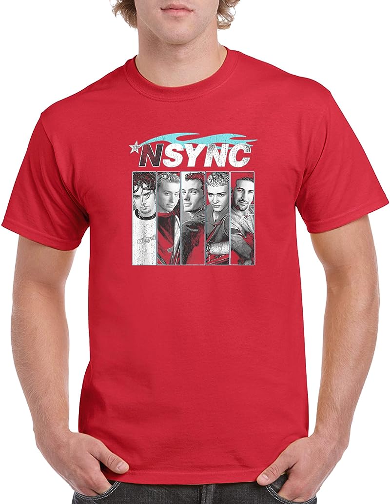 Nsync Official Here We Go T Shirts Red