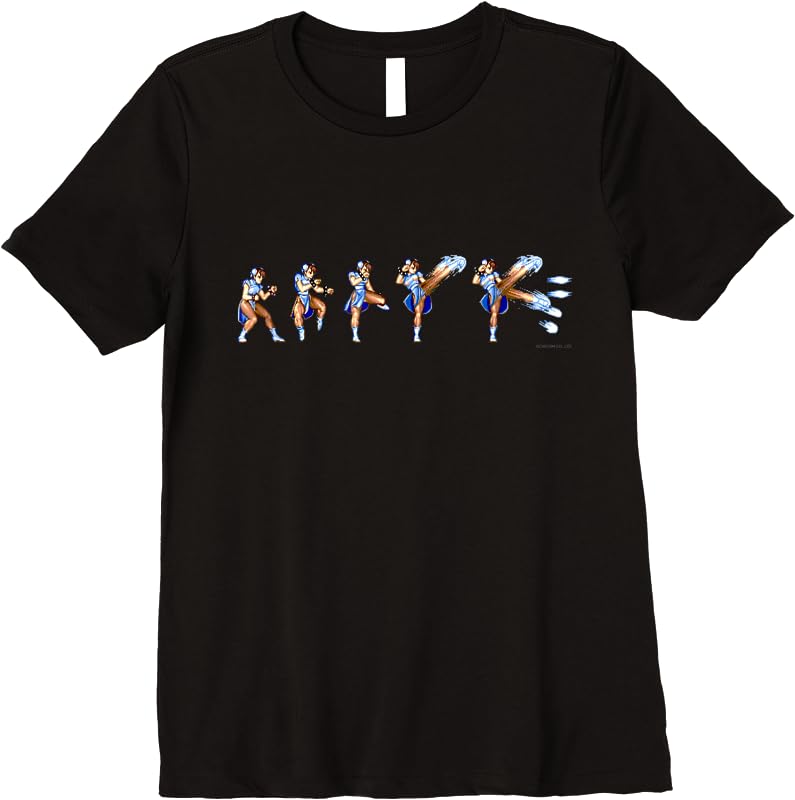 Chun Li Hyakuretsukyaku T-Shirt from Street Fighter II - Official ...