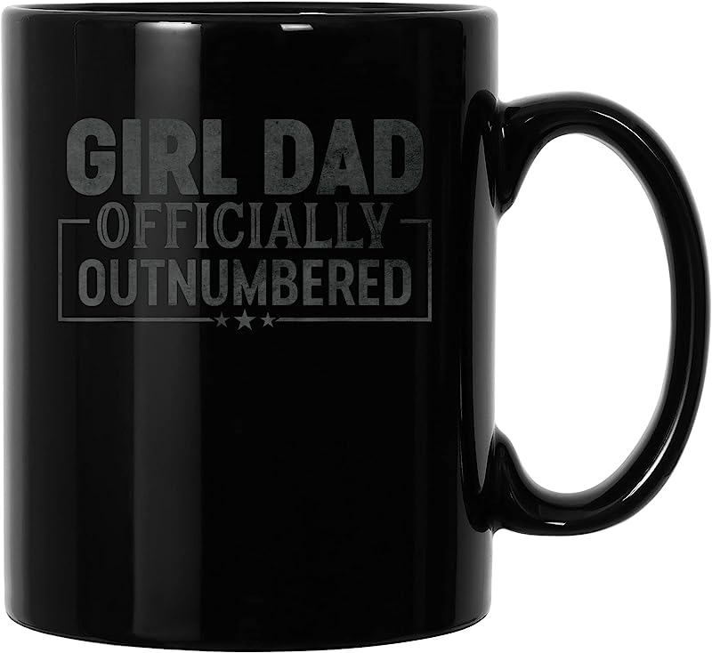 Officially Outnumbered Mens Dad Officially Outnumbered Daughter Fathers Day T Shirts - Tees.Design