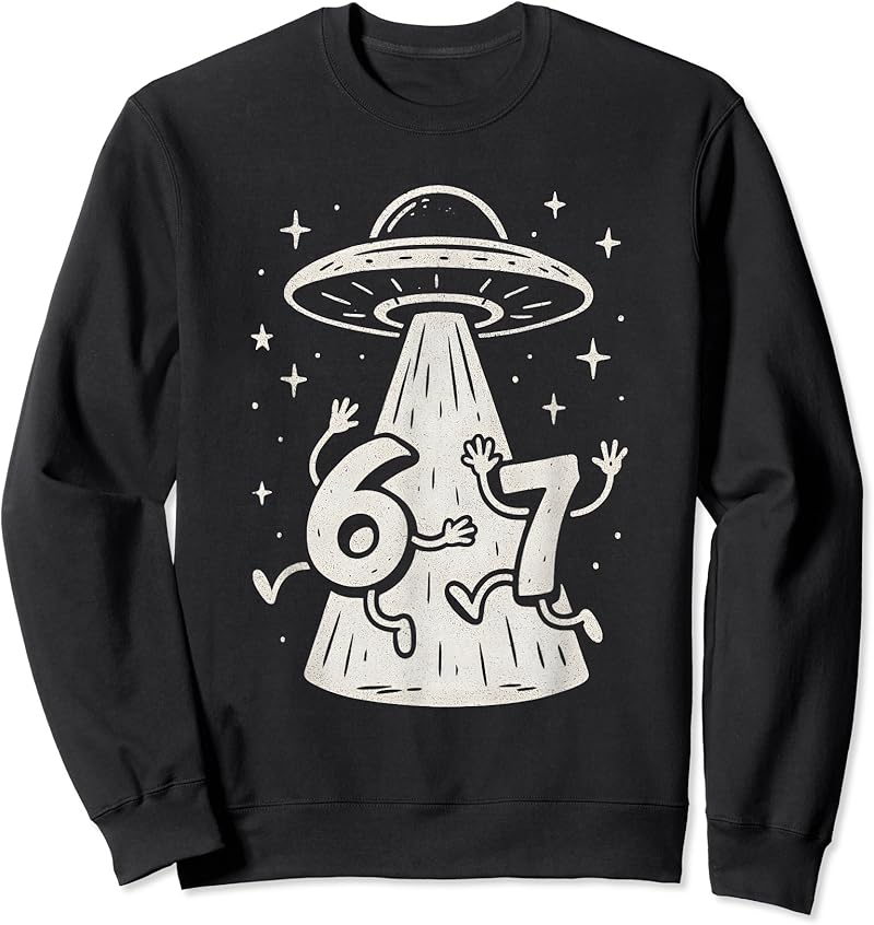 67 Internet Meme Ufo Six Seven Viral Trend Gen Alpha Slang T-Shirt ...
