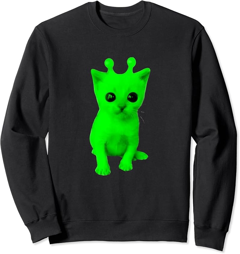 Gnarp Cat Silly Alien Cat Meme Brainrot Meme Funny Silly Cat T-Shirt ...