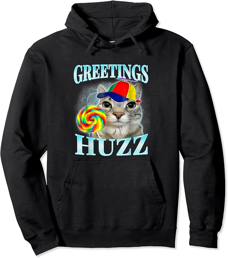 Greetings Huzz Funny Gen Z Gen Alpha Slang Meme T-Shirt - Tees.Design