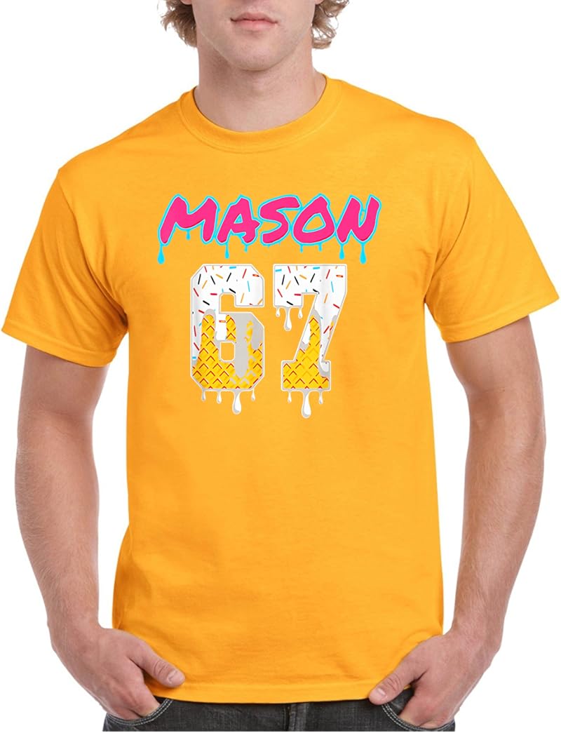 Six Seven Ice Cream Drip Sport 67 Fun Mason Meme T-Shirt - Tees.Design