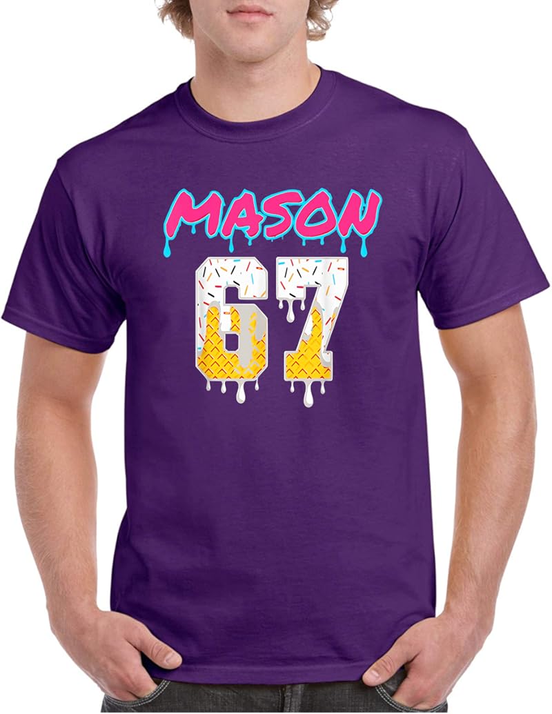 Six Seven Ice Cream Drip Sport 67 Fun Mason Meme T-Shirt - Tees.Design