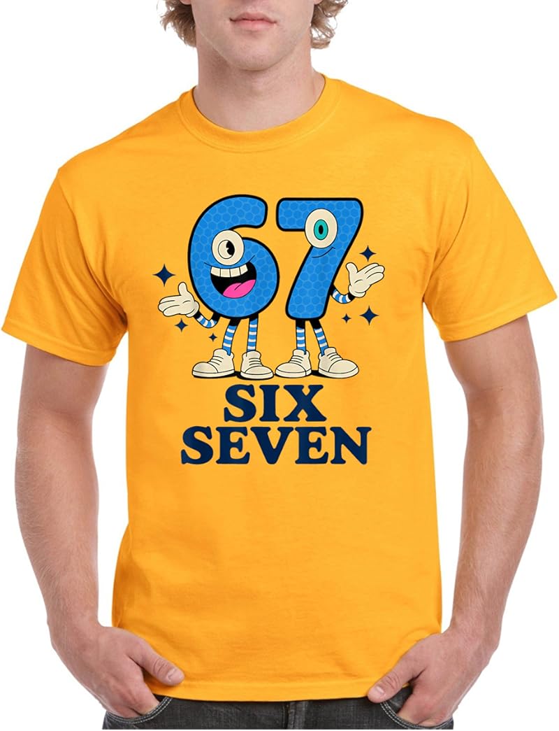 67 Six Seven 6-7 - Italian Brainrot Kids Gaming Meme T-Shirt - Tees.Design