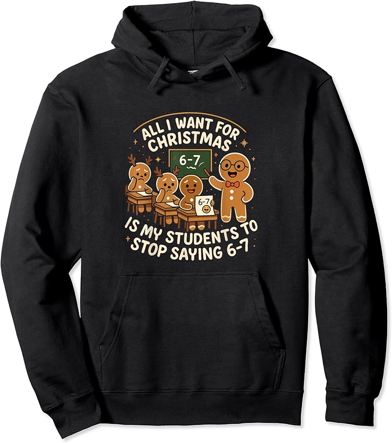 Funny 67 Christmas Pajamas Shirt Six Seven Meme Brainrot T-Shirt - Tees ...