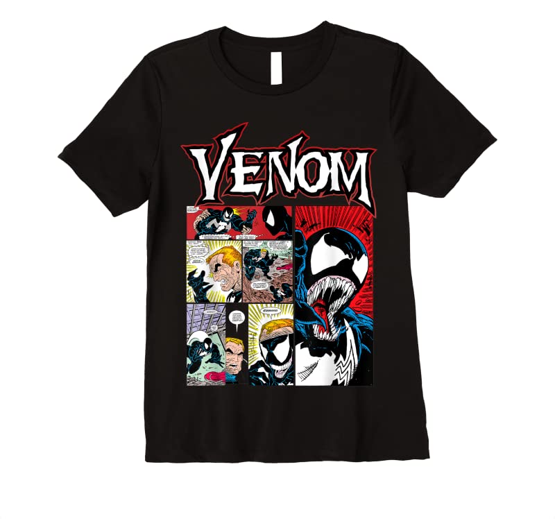 Best Marvel Venom Classic Retro Comic Panel Art Intro T Shirts Best Marvel Venom Classic Retro Comic Panel Art Intro T Shirts